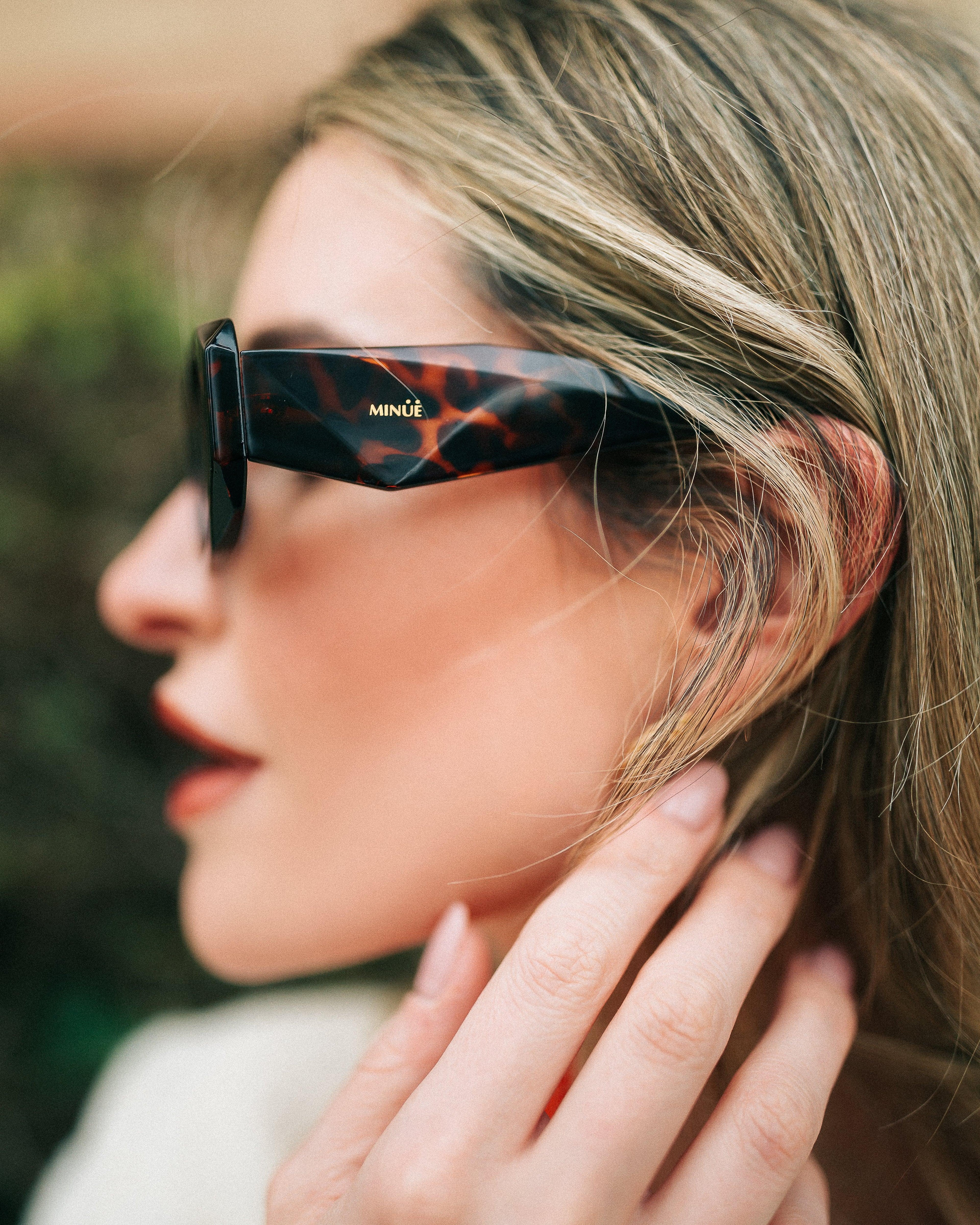 LAWRENCE CAREY. Leopard Sunglasses