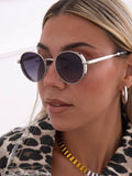 On trend round sunglasses