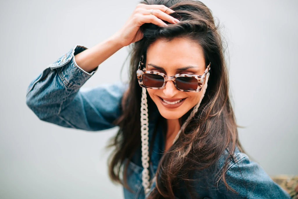 LAWRENCE GUIZA  Leopard Sunglasses