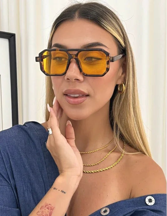 Oversize Sunglasses Deni Leopard