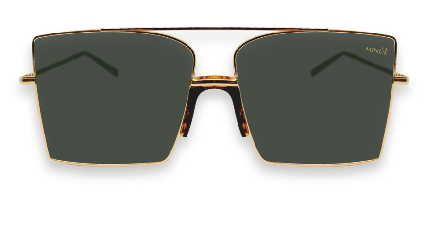 GUGU Gold Green - Premium European Sunglasses - New Zealand